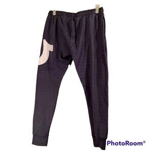 True Religion Horseshoe Detail Heather Gray Jogger Sweatpants Sz L